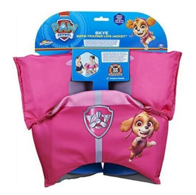 New Nickelodeon PAW Patrol Skye Swim Trainer Life Jacket Puddle Jumper 33-55 lbs