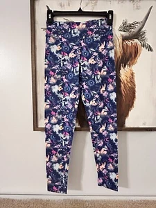 NWT- Girls Favorite SO High Rise Long Leggings Size L 10/12 Navy Floral Cute! - Picture 1 of 6