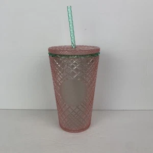 Starbucks 2023 Verano Joya Perla Rosa Verde GRANDE 16oz Vaso Frío Nuevo - Imagen 1 de 14