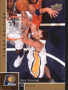2009-10 Upper Deck First Edition Gold Pacers Basketball Card #62 Jeff Foster