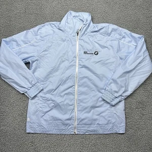 Adidas Golf Jacket Womens Large Long Sleeve Full Zip Baby Blue BMW Championsip - Picture 1 of 11