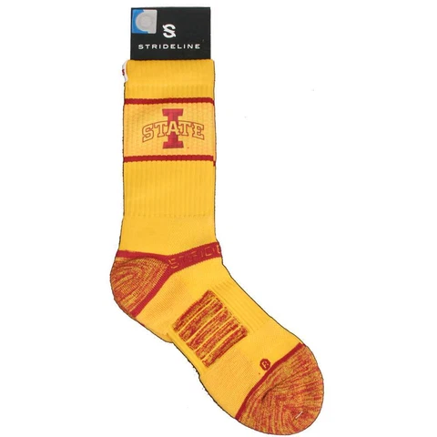 Iowa State Cyclones Strideline Strapped Fit 2.0 Socks - Gold Cover