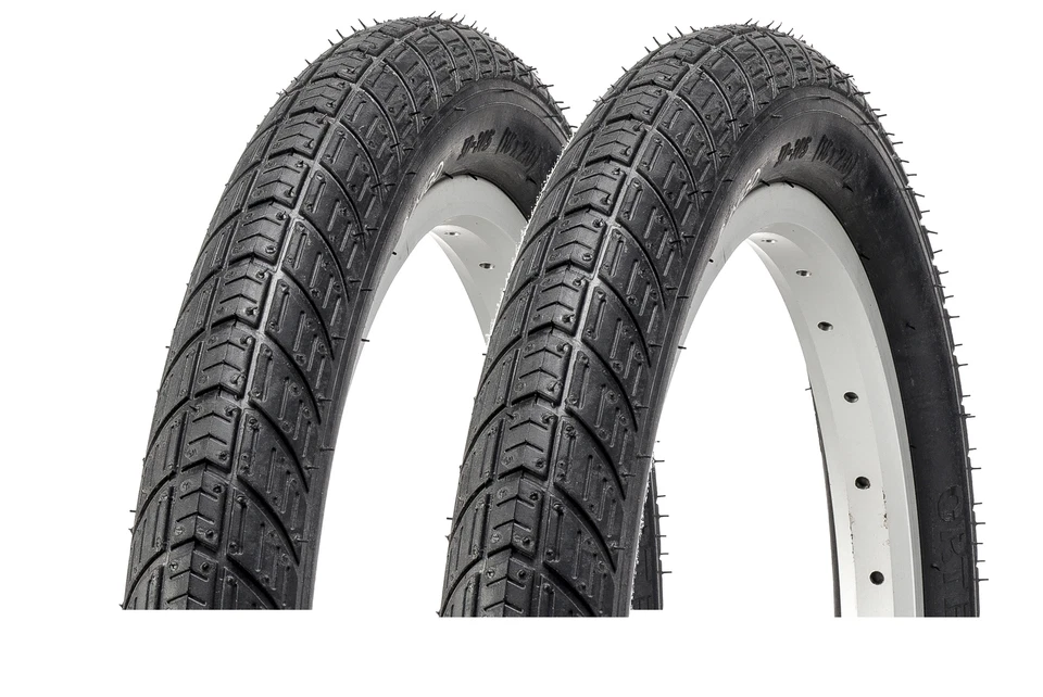 RV-PARTS 2 x Fahrradreifen Mantel Decke 18 Zoll 18 x 2,00 City Fahrrad Reifen Fahrradmant