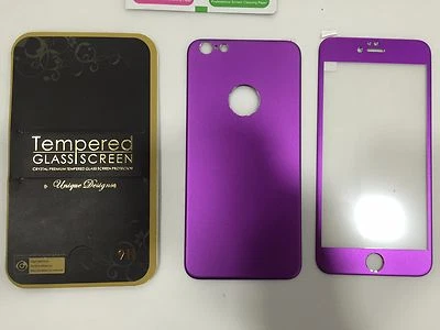 Color Tempered glass Full Screen Protector For Apple Iphone 6 4.7 & 6 Plus 5.5 - Image 1 of 4
