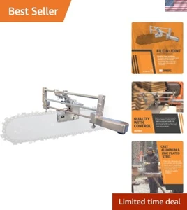 Premium Chainsaw Sharpener - Easy File-N-Joint Bar-Mounted Guide System - Picture 1 of 8
