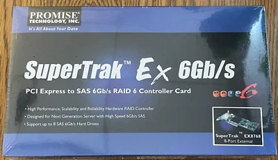 Promise Technology SuperTrak EX8768 SAS SATA 6Gb/s 8-Port PCI-E RAID 6 Controlle - Image 1 of 4