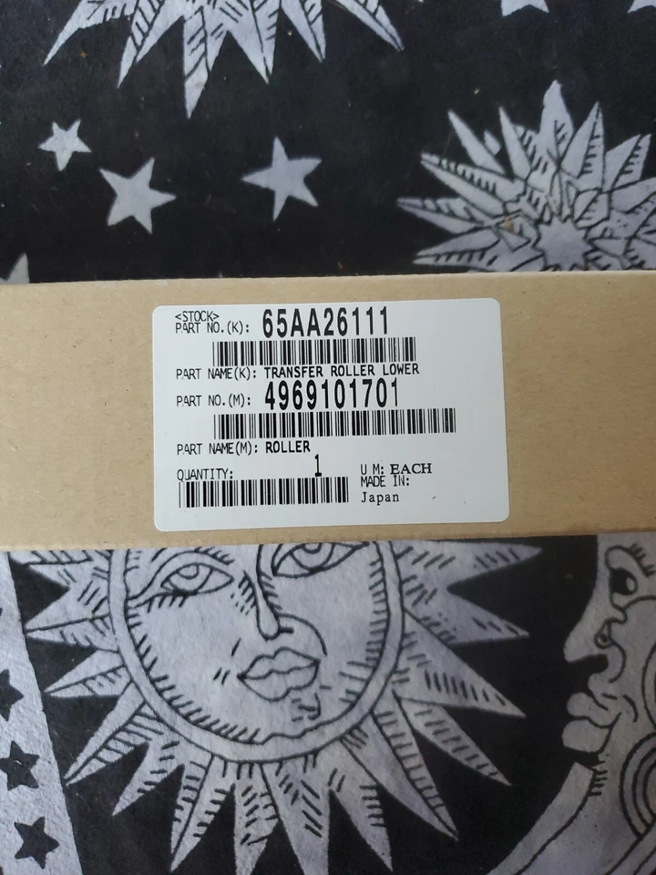 Rodillo de transferencia inferior Konica Minolta genuino 65AA26111 C6000 C7000 C70HC OEM   Foto 1 de 1