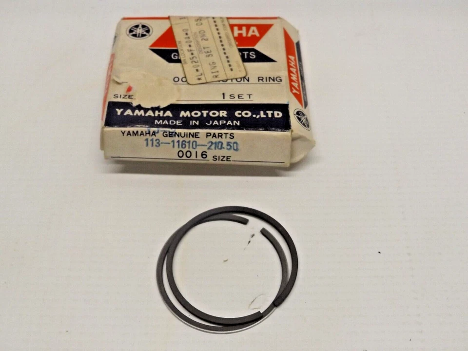NOS YAMAHA 113-11610-21-00 PISTON RING SET .50MM OS MJ2 YJ2 - Imagem 1 de 1