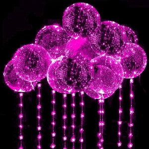 10 PACKS LED Bobo BalloonsTransparent LED Light Up BalloonsHelium Style Glow ... - Picture 1 of 8