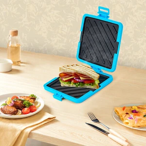 17*14cm Sandwich Press Maker Breakfast Toasted Sandwich Press Maker Press Tray - Picture 1 of 24