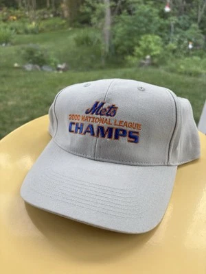 2000 New York Mets Hat National League Champions Fox Sports Strap Back Y2K - Image 1 of 4
