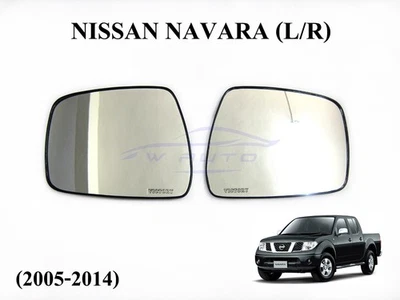 PAIR SIDE VIEW WING MIRROR GLASS FOR NISSAN FRONTIER NAVARA D40 ST-X 2005-2014 - Image 1 of 4