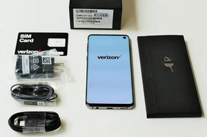 Samsung Galaxy S10 SM-G973U 128GB Black (Verizon GSM UNLOCKED) SEALED NEW OTHER - Picture 1 of 7
