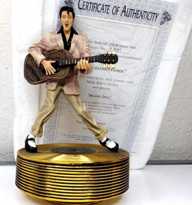 ELVIS Forever Gold 5 Ardleigh Elliott Music Box Louisiana Hayride Hound Dog 1999 - Picture 1 of 11