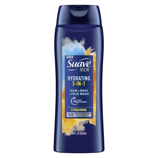 Suave Men Jabón Corporal 3 en 1 Hidratante Cítricos y Almizcle Foto 1 de 1