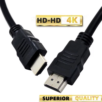 MARKENLOS HDMI Cable Ultra HD 4K 3D 1080p HDR High Speed 4K Audio Video PC Black