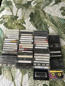 LOT 57 CASSETTE TAPEs Sony TDK Memorex Audio Blanks Maxell Tapes Music - Picture 1 of 5