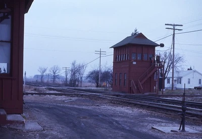 Torre de enclavamiento BR Orig Slides (3) EL Erie Lackawanna GS - Kingsland en 1976 Foto 1 de 3