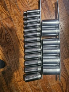 19 pc 1/2Snap -On 12 point s series deep well socket set the condition like new  - Bild 1 von 2