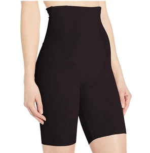 Maidenform Women Firm Foundations - Hi-waist Thigh Slimmer Shorts Black UK 12-14 - Picture 1 of 6