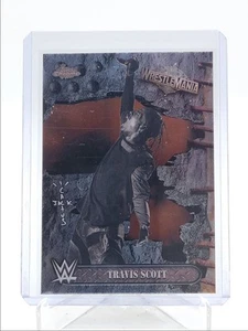 TRAVIS SCOTT 2025 TOPPS CHROME WWE X CACTUS JACK WRESTLEMANIA #100 Q1940 - Picture 1 of 2