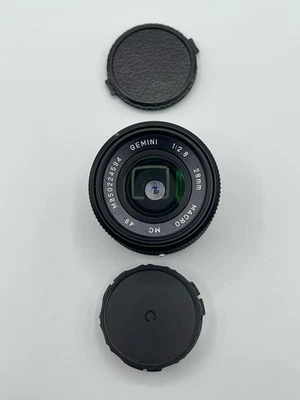 Gemini MC Macro 28mm F2.8 Canon FD Mount Great Case & Caps - Image 1 of 4