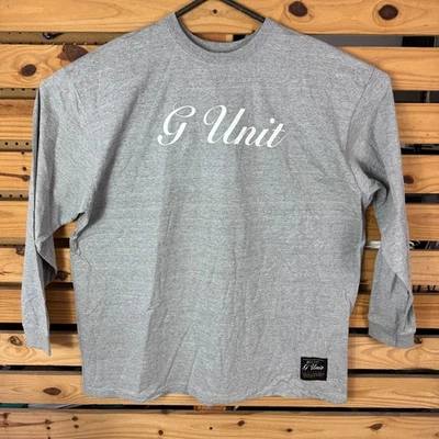 Vintage Y2K 2000s G Unit Long Sleeve Shirt Spell Out Heather Gray New Tags 3XL - Image 1 of 4
