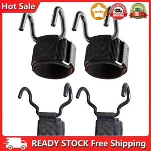 Ganci Sollevamento Pesi Powerlifting Supporto Ganci Cinghie Antiscivolo per Palestra Allenamento - Foto 1 di 13