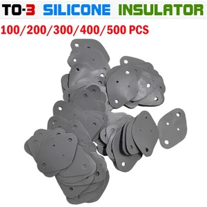 TO-3 Transistor Thermo Isolator Pad 0,3 mm Silikon 100/200/300/400/500 Stück NEU - Bild 1 von 5