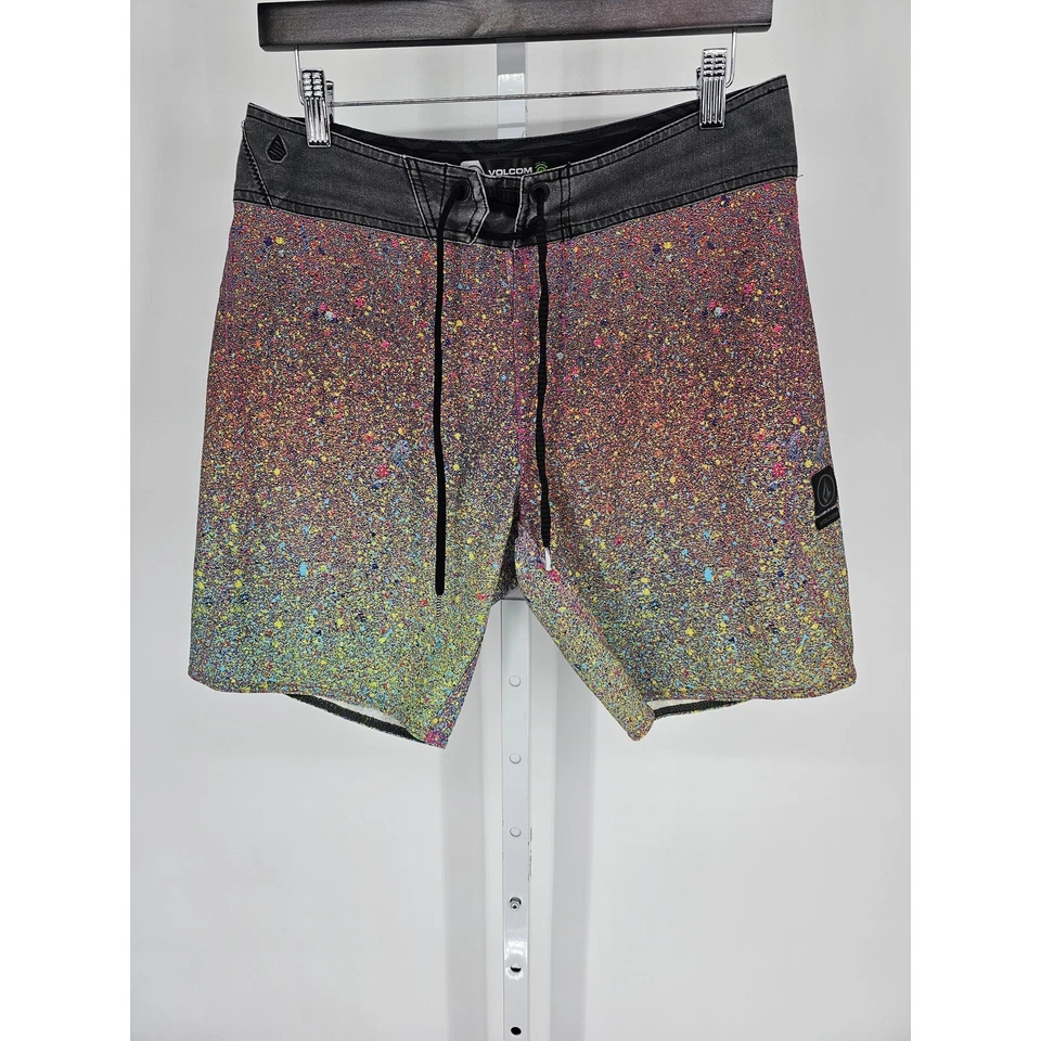 Volcom Mens Sz 29 Mod Tech Board Shorts Colorful Ombre - Image 1 of 4