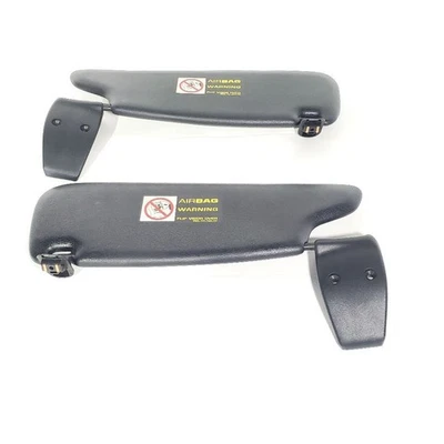 2000 2001 2002 Porsche Boxster S OEM Black Pair Of Sun Visors Broken Covers  - Image 1 of 4