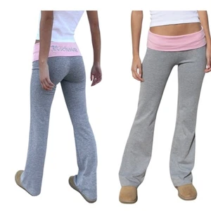 Subdued Joggers Rockstar Leggings Grey Melange Teen Girl Pink Band size XS - Picture 1 of 16