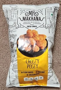 Mr. Makhana Puffed Fox Nuts - Natural Bio Unfried - Pflanzliche Basis Snack - Käse - Bild 1 von 2