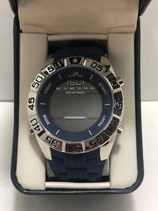 U.S. Polo Assn. Men's Digital watch with blue strap New - Picture 1 of 12