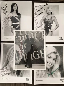 Lote de fotos autografiadas de Bob Barker & His Beauties 8x10 firmadas precio es correcto automático - Imagen 1 de 6