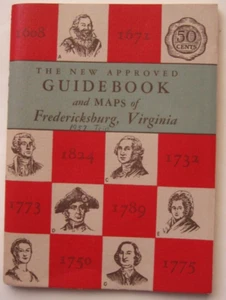 Vintage 1957 FREDERICKSBURG VIRGINIA Guidebook & Maps by Carolus Becker - Picture 1 of 12