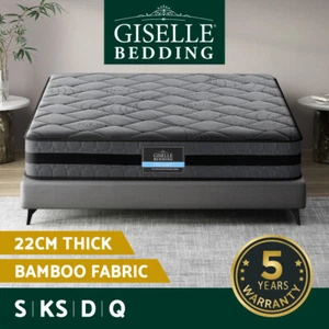 Giselle Mattress Queen Double King Single Firm Foam Pocket Spring 22cm - Picture 1 of 19