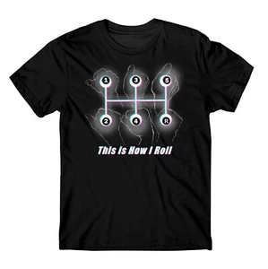 Camiseta This is How I Roll en color negro. Diseñado y serigrafiado en Estados Unidos - Imagen 1 de 6