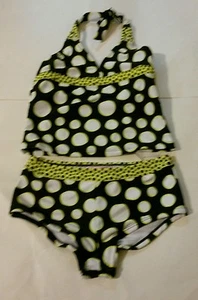 ¡Nuevo! Traje de baño Tankini Breaking Waves de 2 piezas estampado múltiple talla 10 para niñas - Imagen 1 de 5