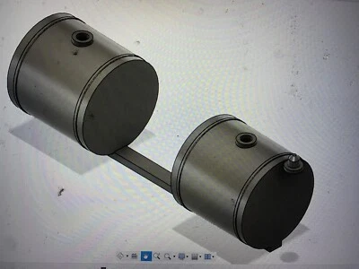1/64 Scale Spraying Tractor Tanks , Hollow With Caps - Image 1 of 4