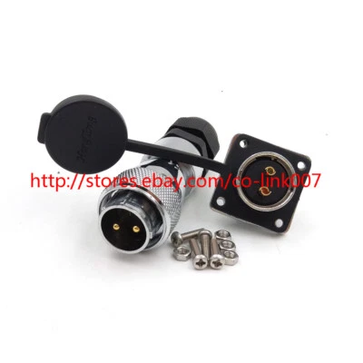 IP67 WS20 2pin Panel Mount 20mm waterproof connector, 2wire connector Plugsocket - Image 1 of 4