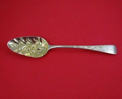 Richard Crossley Inglés Georgiano Plata Esterlina Bayas Cuchara Luz GW con Fruta Foto 1 de 2