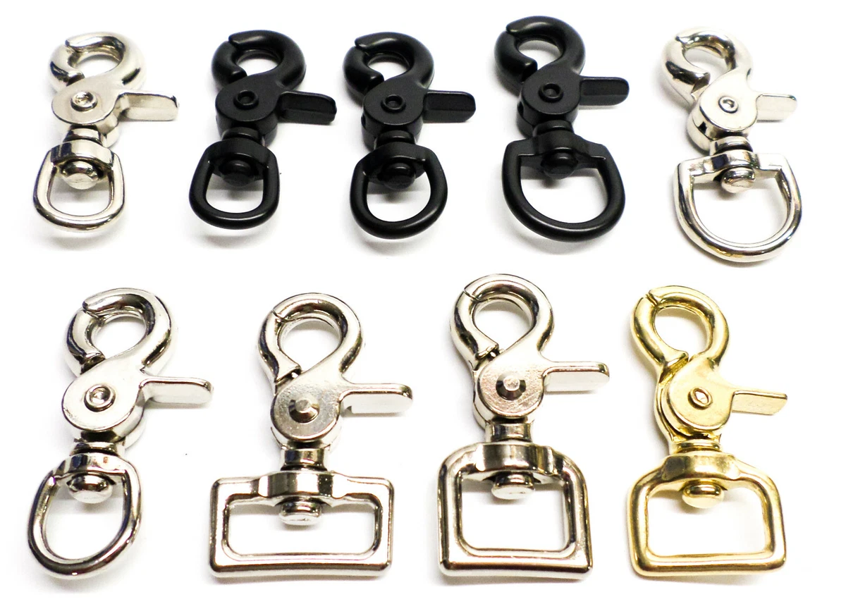 Hundeleine-Clips 4 Stück – Karabinerhaken Aus Metall, Drehbar, Für Geschirre & Gurte