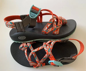 Chaco Zvolv X2 wasserdichte Damen-Sandale 6 orange-blau Riemchen sportlich Wandern - Bild 1 von 6