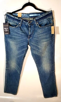 DKNY Blue Washed Denim Jeans Skinny Fit Low-Rise Size 33x30 - Image 1 of 4