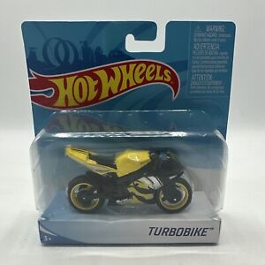NEW Mattel X7720 Hot Wheels 1:18 Street Power TURBOBIKE Motorcycle Yellow Black