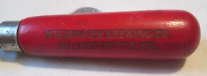 Antique WOODEN Wood & Metal Stegmaier's Beer Bottle Opener Wilkes-Barre, Pa - Picture 1 of 6