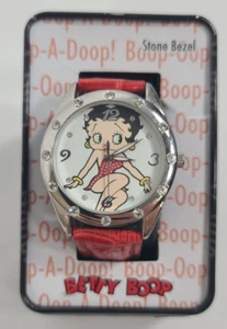 NOS 2013 Betty Boop Women's Watch Stone Bezel With Case - Picture 1 of 13