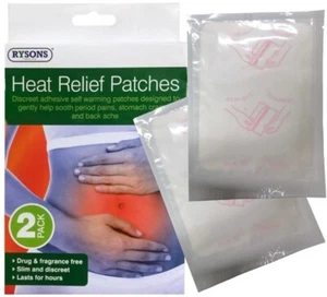 2Pcs Heat Period Pain Heat Pain Relief, Non Medical, Stomach Cramps & Back Ache - Picture 1 of 5