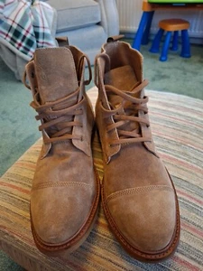 Ralph Lauren Captoe Suede Boots - Picture 1 of 6